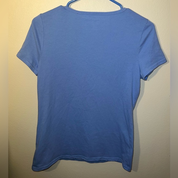Nautica Women’s Blue V-Neck Short Sleeve Top! Size Small. - Picture 2 of 5